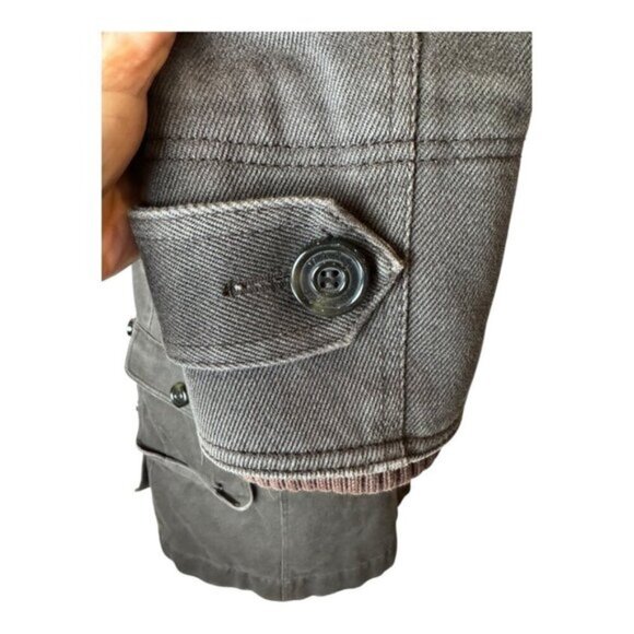 Marc By Marc Jacobs Coat Women 4‎ Brown Cotton Fur Hood Fishtail Parka Outerwear - Picture 8 of 10